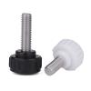 EIFINE M3–M8 304 Stainless Steel Round Knurled Thumb Screws with Plastic Head, Black, 14-M3×20, 5 pcs view 3
