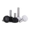 EIFINE M3–M8 304 Stainless Steel Round Knurled Thumb Screws with Plastic Head, Black, 14-M3×20, 5 pcs view 4
