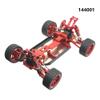 BEIEM 4-Piece Metal Shock Absorbers for 124019/124018/144001 RC Cars, Red view 2