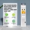 White Narrow Bathroom Storage Cabinet with Tall Storage view 3