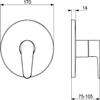 82619063 HANSAVANTIS Shower Faucet Cover view 3