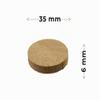 Cork-Deko 20 Flower Cork Discs, 35 x 6 mm, for Rod Building view 3