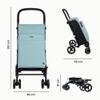 Carlett Urban Family Foldable Shopping Trolley, 62L, Salmon view 3