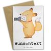 Mr. & Mrs. Panda Personalized Greeting Card for Photographers with Heart view 1