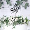 Mr. & Mrs. Cake Topper, Wedding Cake Decoration, Sample Cake Topper, Black Acrylic view 4