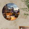 Houston, Texas Round Metal Wall Sign, 9 x 9 in view 4