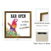 Wooden Sign "No Shoes No Shirt No Problem," Framed Wall Decor view 2