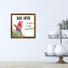 Wooden Sign "No Shoes No Shirt No Problem," Framed Wall Decor view 3