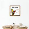 No Shoes No Shirt No Problem Framed Wood Signs, Bar, Open, Parrot Hanging Sign, Shell and Starfish Decorative Wall Art view 4