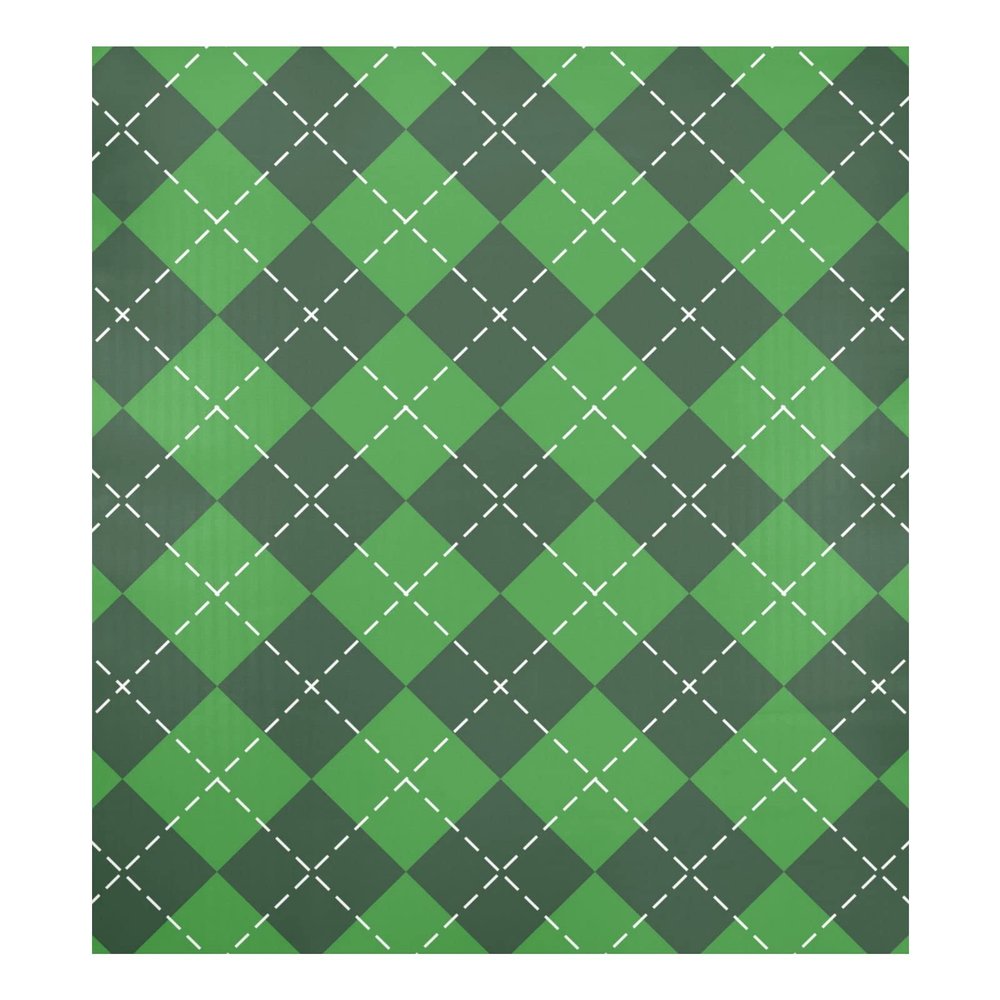 Naanle St. Patrick’s Day Christmas Plaid Magnetic Dishwasher Cover, 58.4 x 66 cm