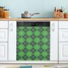 Naanle St. Patrick’s Day Christmas Plaid Magnetic Dishwasher Cover, 58.4 x 66 cm view 2