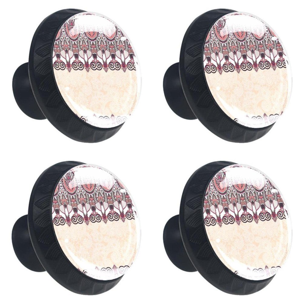 4 Cabinet Knobs for Drawers, Dressers, Kitchen Cabinets, Wardrobes, and Bathrooms