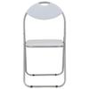 ZQQLVOO Folding Dining Chairs, 2-Pack, White Faux Leather view 3