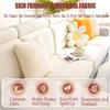 JOKIVTOU Super Stretch L-Shaped Sofa Cover, Creamy White, Small Single Cushion view 3
