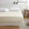 DEZYPZAM Fitted Sheet for Box Spring Beds, Toppers and Mattresses up to 22 cm, Beige, 120 x 200 cm view 2