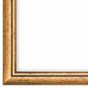 FRAMO N069 Baroque Picture Frame 70.2 x 95.7 cm, Solid Wood, Bordeaux Red/Gold view 2