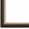 FRAMO N065 Solid Wood Picture Frame 55 x 90 cm | Black/Gold | Color/Size Selectable view 2