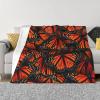 Monarch Butterflies Fleece Throw Blanket for Couch view 1