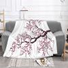 Cherry Blossom Tree Fleece Throw Blanket for Couch view 2