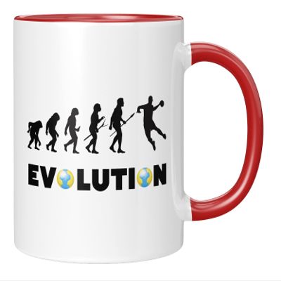 TassenTicker Handball Evolution Mug (Red)
