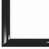 FRAMO N072 Solid Wood Picture Frame, 24 x 50 cm, High-Gloss Black view 2