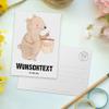 Mr. & Mrs. Panda Card with Name Br Macramé – Personalized Postcard with Custom Text view 3