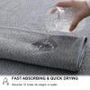 Ultra-Soft 8-Piece Textured Bath Towel Set, Dark Gray view 4