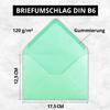 10 DIN B6 Folded Cards with Envelopes, Mint, 120 x 170 mm view 3