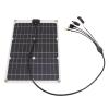 50W 18V Monocrystalline Solar Panel, Portable Solar Charger with 4 Ports, XT60/DC, for Outdoor Electronics view 2
