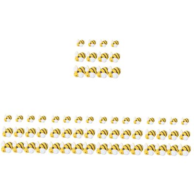 KOMBIUDA 250-Piece Mini Resin Bee Decoration Set