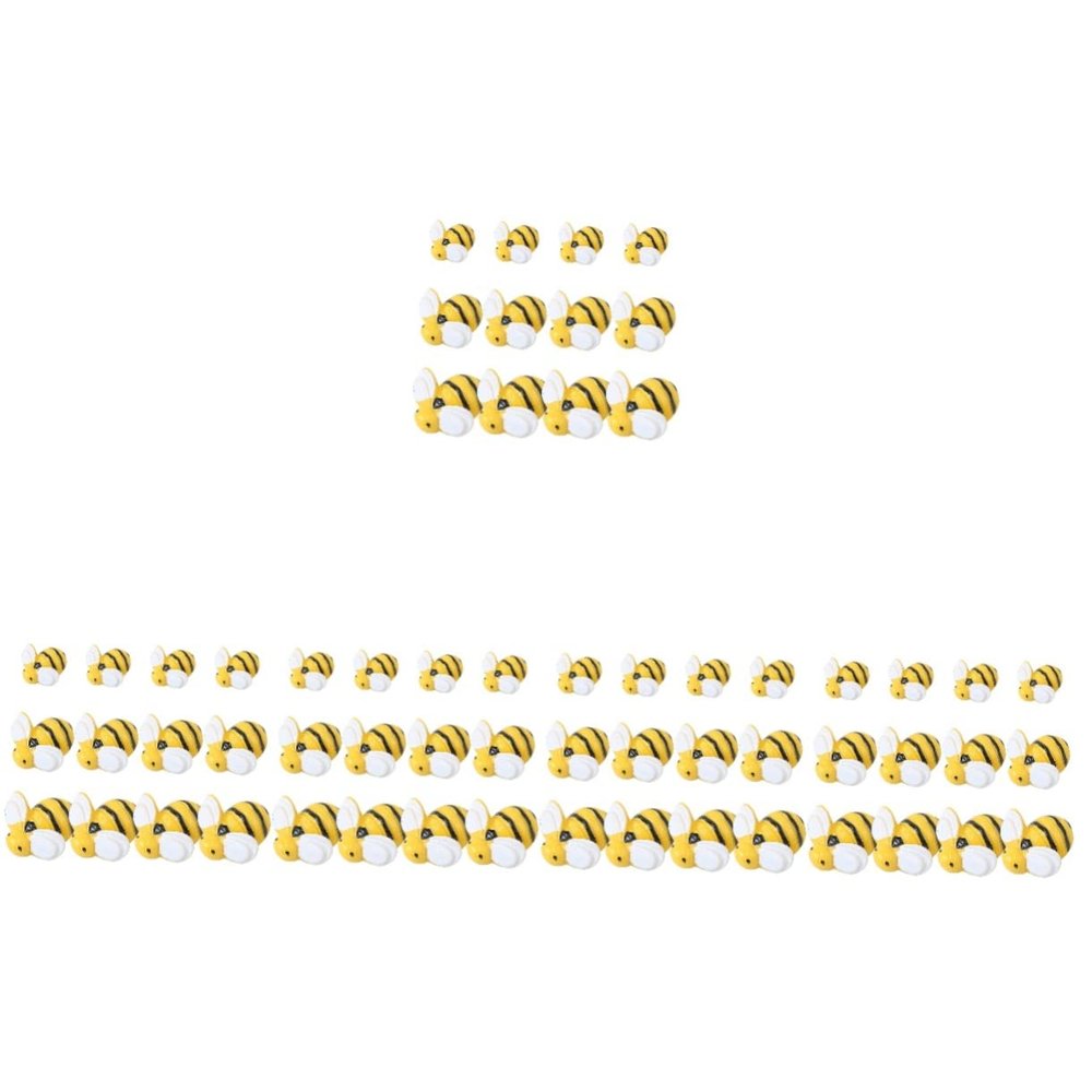 KOMBIUDA 250-Piece Mini Resin Bee Decoration Set