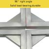 Heavy-Duty Folding Shelf Brackets, 1 Pair with Screws, 6 in (15 cm) view 4