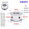 Lxuan 5M Timing Pulley, 20/22/24 Teeth, Aluminum Alloy, 6–16 mm Bore view 2