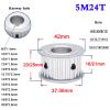 Lxuan 5M Timing Pulley, 20/22/24 Teeth, Aluminum Alloy, 6–16 mm Bore view 4