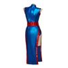 DUNHAO COS Women's Blue Anime Cheongsam Cosplay Costume, X-Large view 4