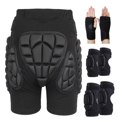YILIN Padded Shorts, 3D Hip and Buttock EVA Protection for Skiing, Snowboarding and Skateboarding, S–3XL (Color: A2, Size: L)