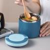 Insulated Food Container for Hot Foods, 1,000 ml, Leakproof, Blue view 3