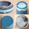 Insulated Food Container for Hot Foods, 1,000 ml, Leakproof, Blue view 4
