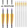 ACCMOS 32-Inch Carbon Hunting Arrows, Spine 800, 6.2 mm ID, 6-Pack view 2