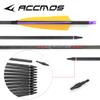 ACCMOS 32-Inch Carbon Hunting Arrows, Spine 800, 6.2 mm ID, 6-Pack view 3