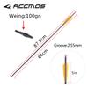 ACCMOS 32-Inch Carbon Hunting Arrows, Spine 800, 6.2 mm ID, 6-Pack view 4