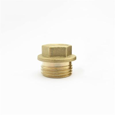 DOLUNTO Brass Elbow/End Cap/Plug/Nipple/T-Pipe Fitting, 1/8 to 1 in BSP Male Thread, Connector Adapter (Color: NO3, Size: 3/4 in)