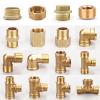 DOLUNTO Brass Elbow/End Cap/Plug/Nipple/T-Pipe Fitting, 1/8 to 1 in BSP Male Thread, Connector Adapter (Color: NO3, Size: 3/4 in) view 2
