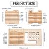 BENECREAT 3-Piece Wooden Knitting Needle Gauge and Ruler Set, 3-Style Square Wood Tools, Yarn Spinning Gauge view 2