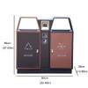 Indoor and Outdoor Waste Bin with Ashtray view 2