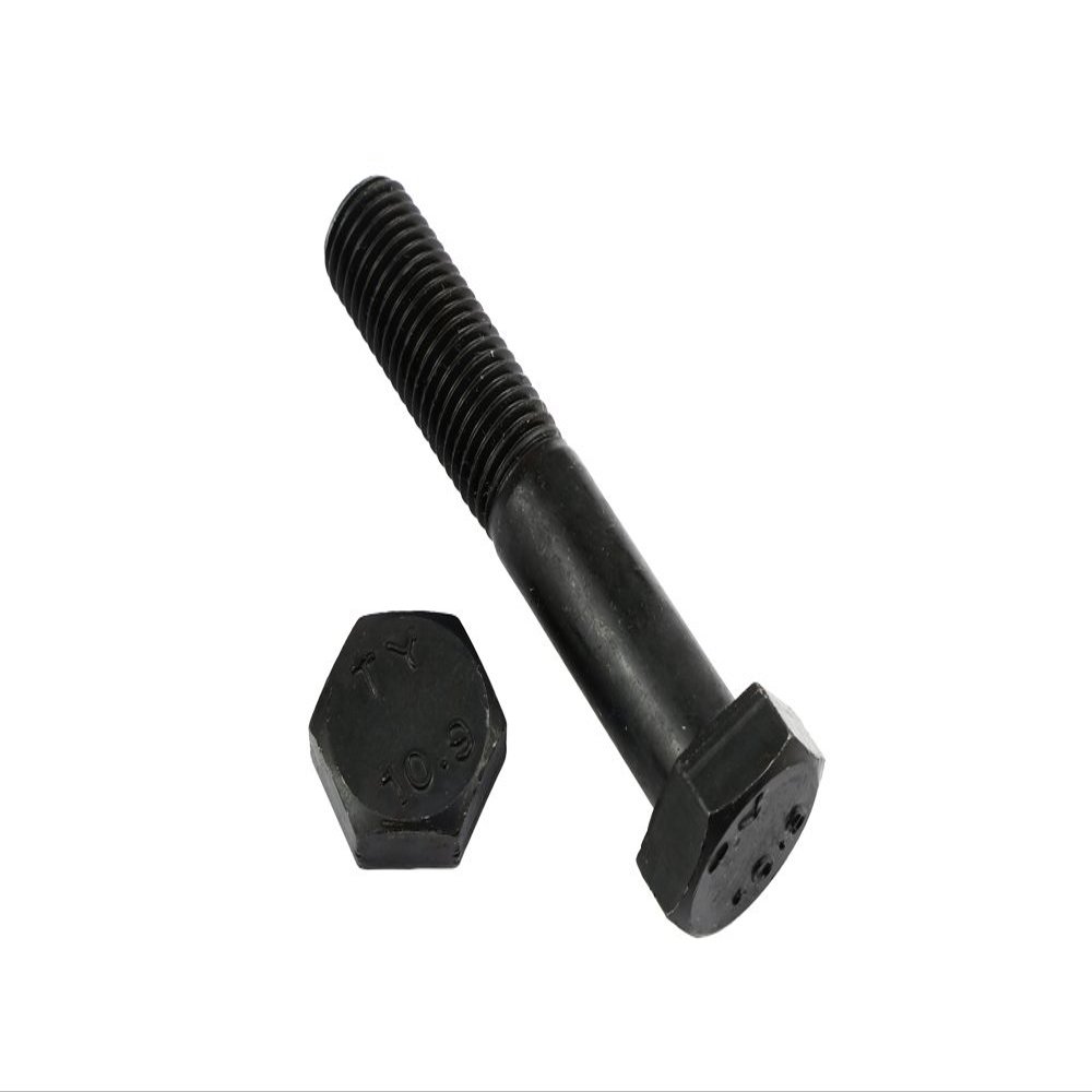 25 Hex Bolts DIN 960 M20x1.5x200 Fine Thread with Shank – Steel