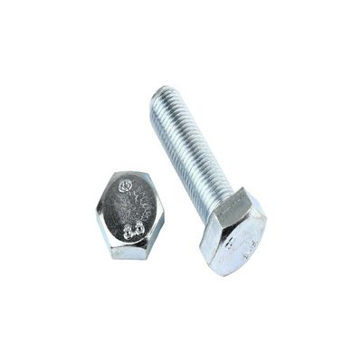 25 Hex Bolts DIN 961 M12 x 1.5 x 50, Fine Thread, Zinc-Plated Steel