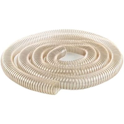 PU Steel-Wire Reinforced Industrial Vacuum Hose, 1 m, 76 mm Inner Diameter