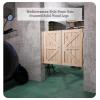 ASDQWER Solid Wood Double Swing Door, Customizable, W110 x H100 cm view 2