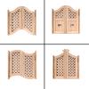 ASDQWER Solid Wood Double Swing Door, Customizable, W110 x H100 cm view 3